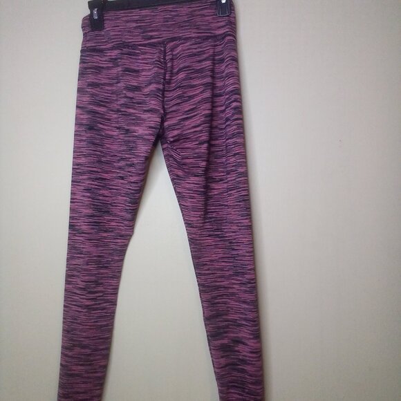 Jockey Leggings Women S Active Athletic Pattern Black Pink - Picture 4 of 14